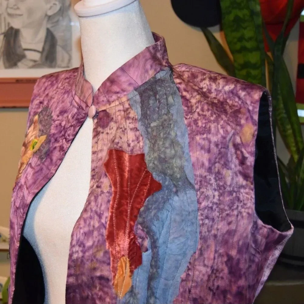 Sara Palacios Wearable Art Los Angeles SPLA Silk Vest OOAK Textile Medium